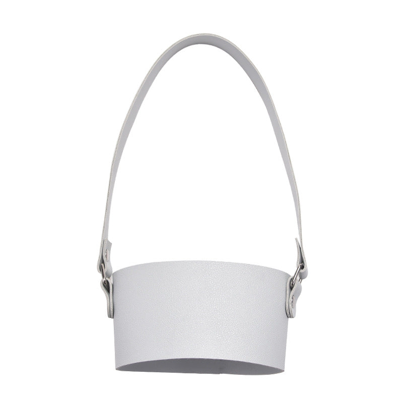 Wholesale Portable Cup Cover Thickened Accessories Portable Leather Anti-slip Cup Cover